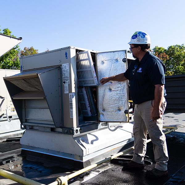 TN_RooftopUnit_1025-75 copy Commercial HVAC rooftop units installed at Michigan school district